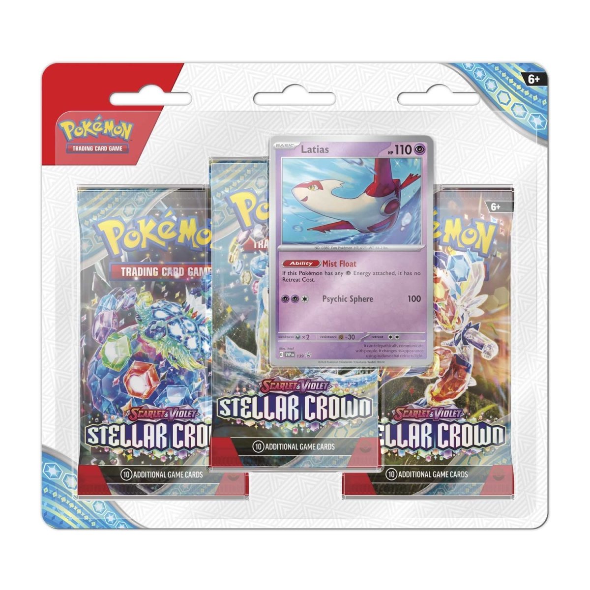 Scarlet & Violet Stellar Crown Latias 3 Pack Blister